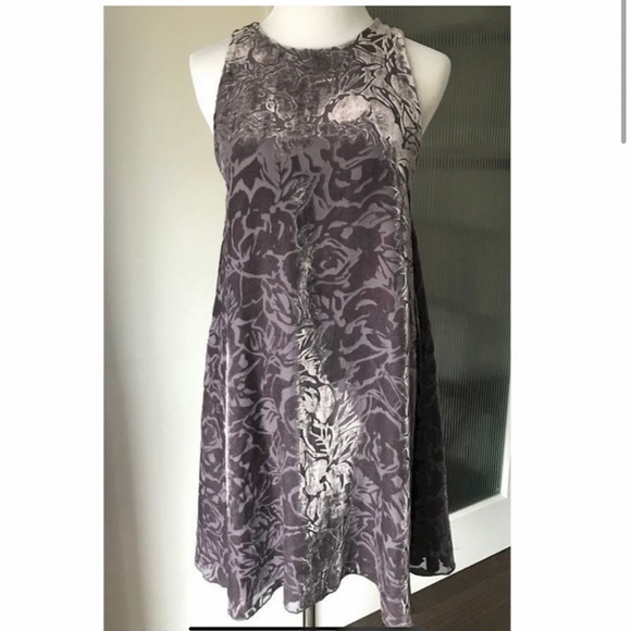 Aritzia Wilfred Trompette Trapeze Velvet Mini Purple Dress - Picture 11 of 11